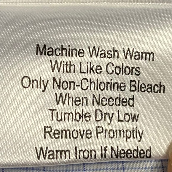 Jos. A. Bank Reserve Wrinkle Free Slim Fit White Blue Dress Shirt 16.5-35 - Picture 4 of 16